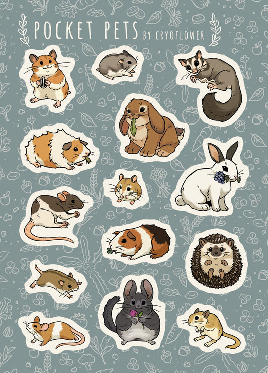 Pocket Pets Sticker Sheet